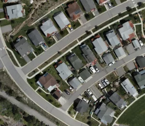 Screenshot of digital orthophoto map by TopoMatters in Frisco Colorado