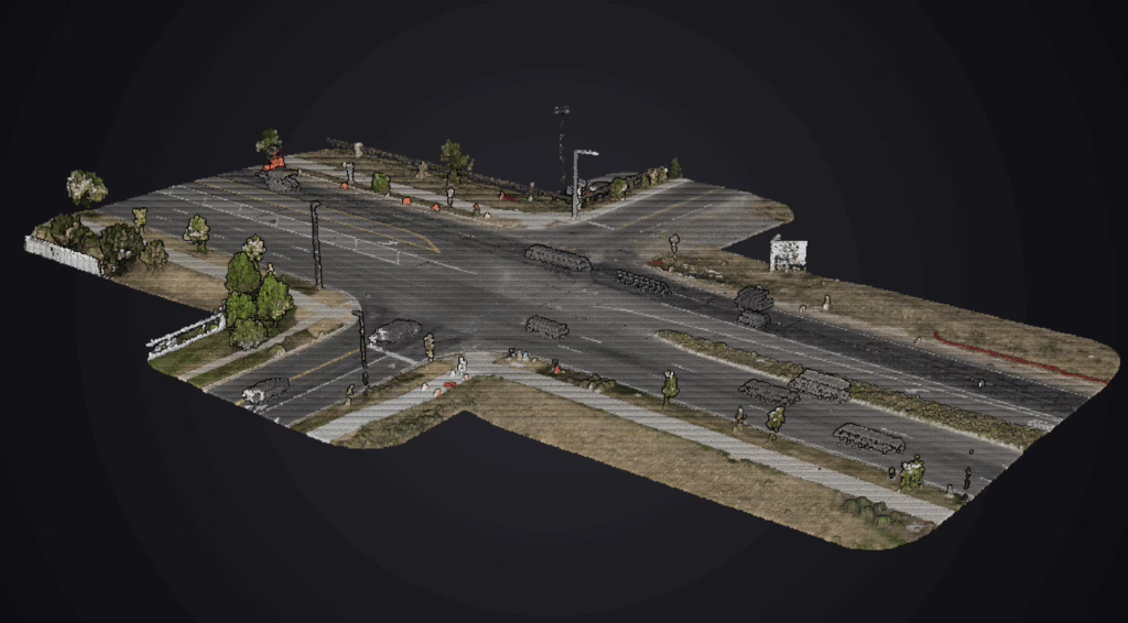 Drone point cloud of Colorado civil engineering project