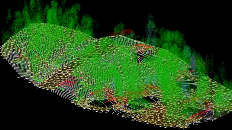 Drone LiDAR slope study topographic survey
