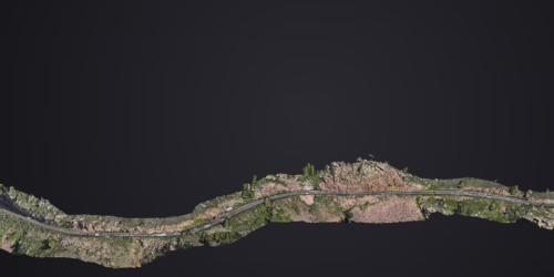 Colorado US highway corridor lidar scan