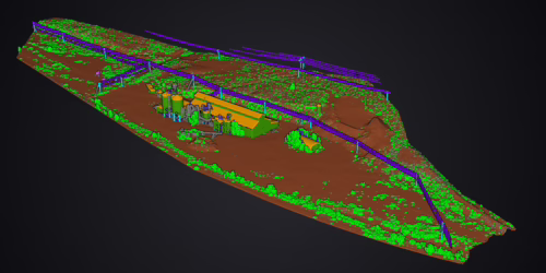 3D model of industrial landscape image