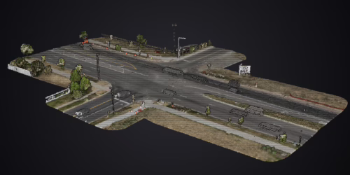 Drone point cloud of Colorado civil engineering project